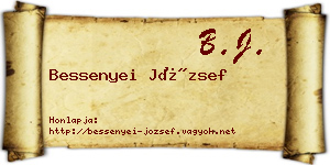 Bessenyei József névjegykártya
